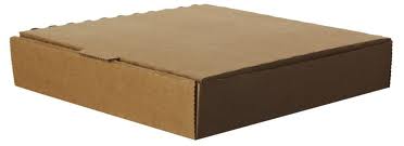 10X10 KRAFT PLAIN PIZZA BOX 50/CASE (B-FLUTE)