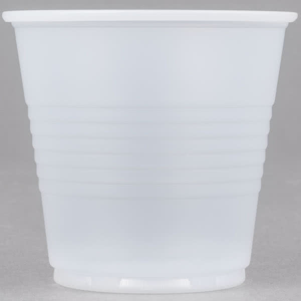 3.5OZ TRANSLUCENT RIBBED CUP 2500/CASE