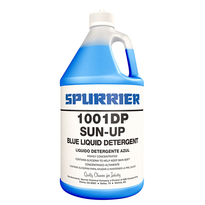 BLUE LIQUID DISH SOAP 2/1GAL &quot;SUN-UP&quot; (SPURRIER #1001DP)