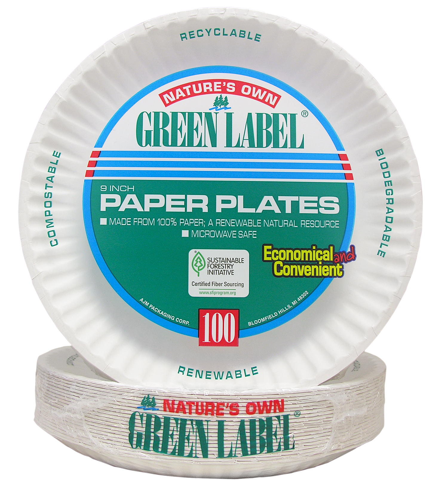 9&quot; WHITE PAPER PLATE 1000  (30400)