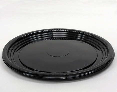 12&quot;BLACK TRAY THERMOFORMED 25