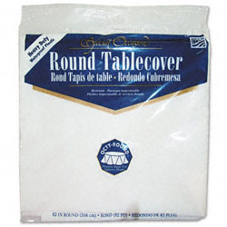 82&quot; ROUND PLASTIC TABLE COVER  12