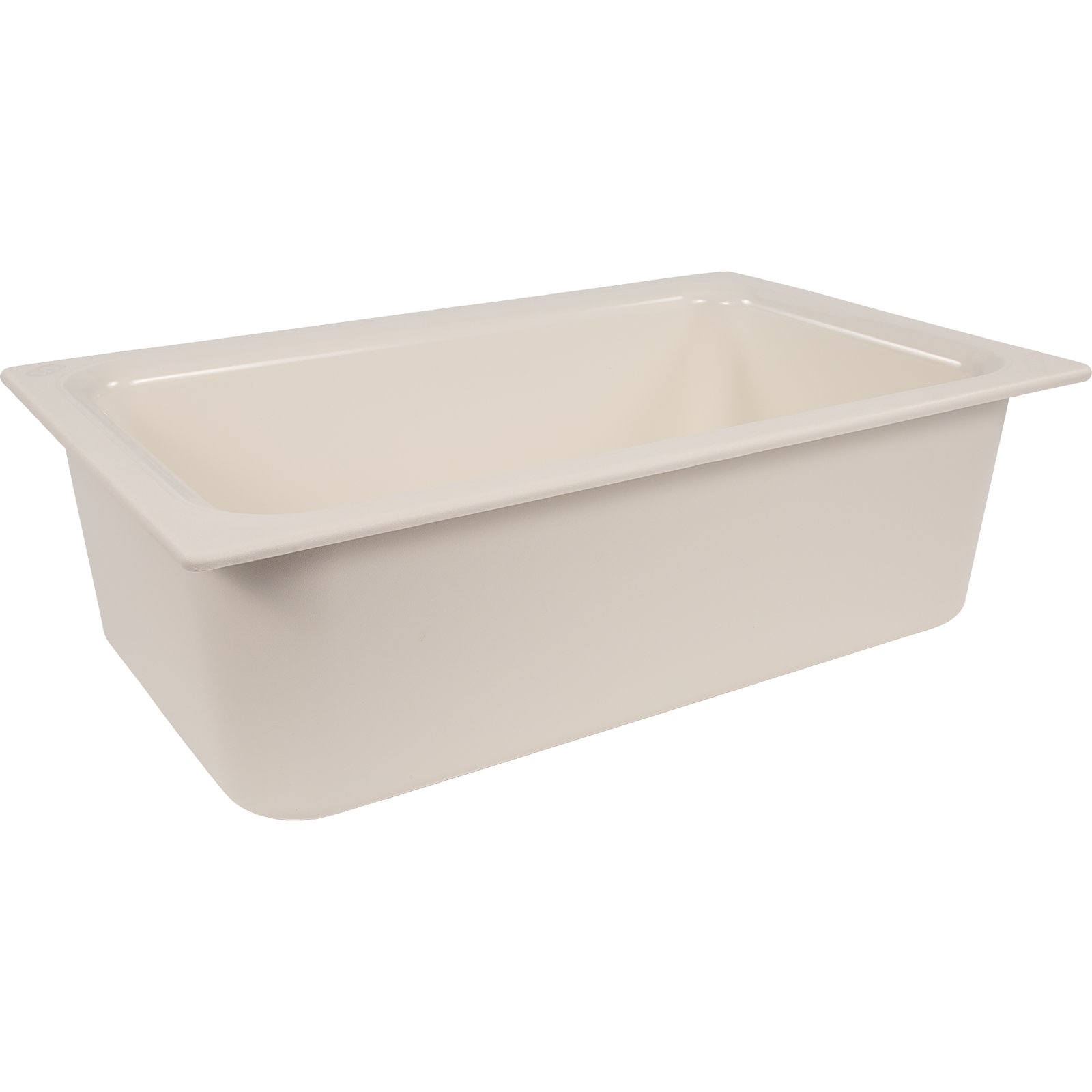 FULL SIZE COLDMASTER FOOD PAN,  6&quot; DEEP -WHITE (NON-COLOR 