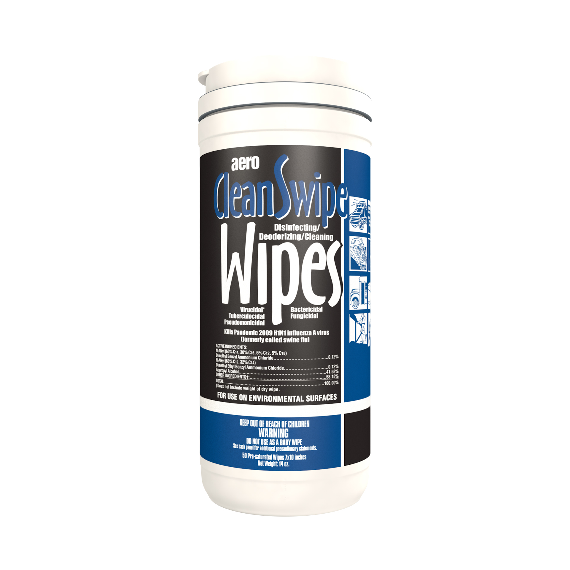 CLEANSWIPE DISINFECTANT WIPES 6/50