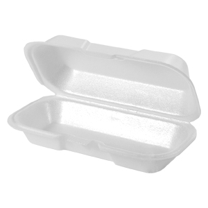 HOT DOG FOAM HINGED CONTAINER 500/CS