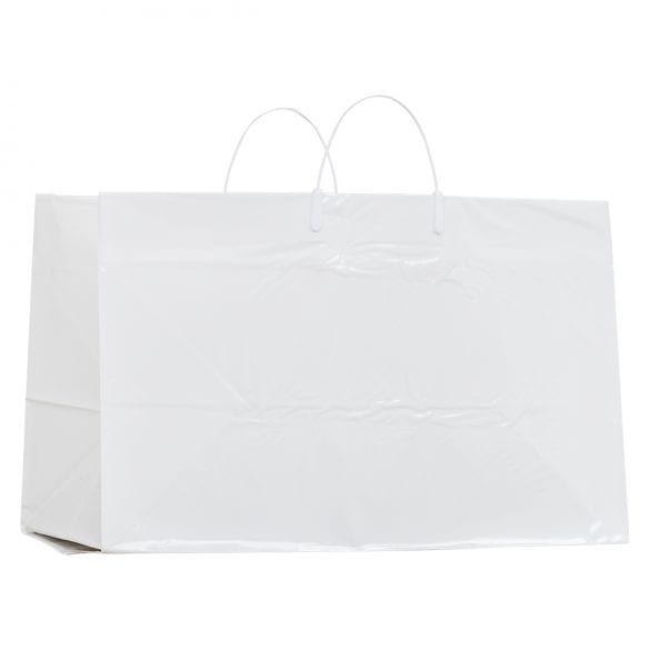 19X10X12X10 WHITE RIGID HANDLE CARRY OUT BAG 200/CASE