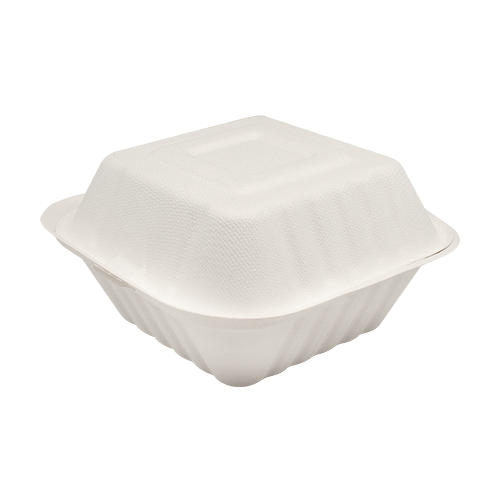 6&quot;BAGASSE HINGED CONTAINER 10/50