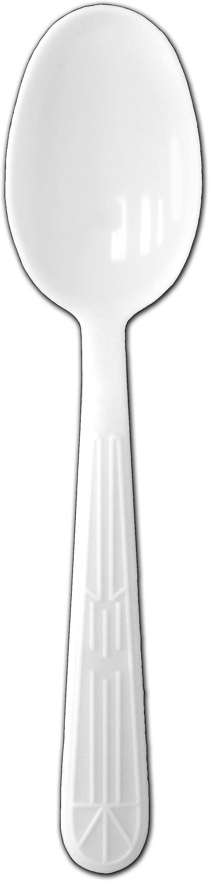 HEAVY POLYPROPYLENE TEASPOON WHITE 1000 (P2505W)