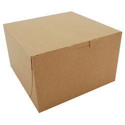 KRAFT 8X8X5 BAKERY BOX 100