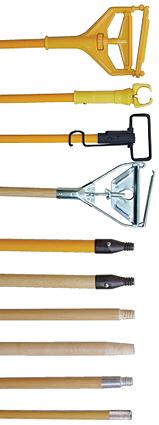60&quot;WOOD MOP HANDLE W/SCREW
STYLE END (STIRRUP)