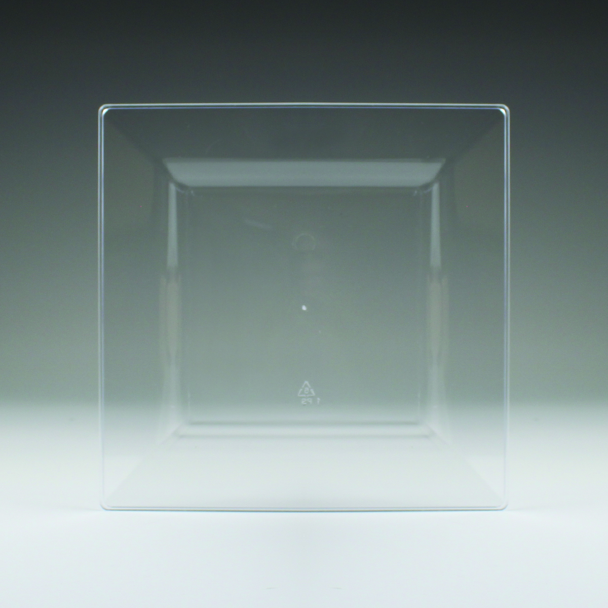 8&quot;SQUARE CLEAR PLATE 120/CASE
