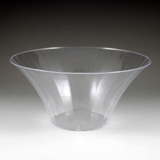 LARGE CLEAR FLARED BOWL 12
9&quot;X4.5&quot;
